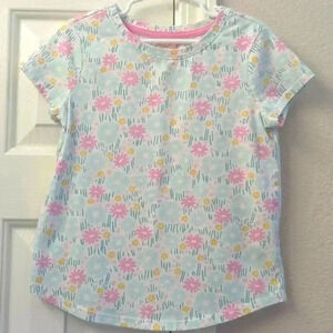 Girls Cat and Jack size 6/7 floral t shirt. 3/$15